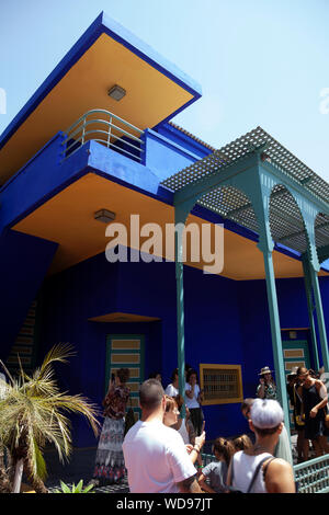 Vilal Studio per motivi di Giardini di Majorelle di Marrakech, Marocco Foto Stock