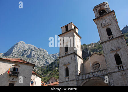 San Trifone cattedrale, Kotor, Montenegro Foto Stock