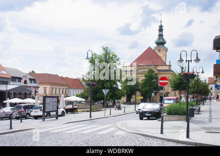 La barocca Cattedrale dell Immacolata Concezione in Piazza Masaryk, Uhersky Brod, Regione di Zlin, Repubblica Ceca, Giugno 5, 2019. (CTK foto/Libor Sojka) Foto Stock