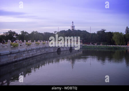 Il parco Beihai in Beijin,Cina Foto Stock