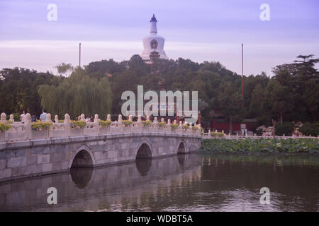 Il parco Beihai in Beijin,Cina Foto Stock