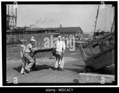 Marinai tedeschi internati NEGLI STATI UNITI Abstract/medio: 1 negativi : vetro 5 x 7 in. o più piccolo Foto Stock
