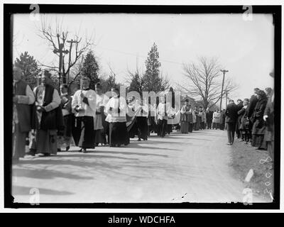 GIBBONS, James, il Cardinale. Giubileo Episcopale per il Cardinale Gibbons all Università Cattolica. Il Giubileo processione Abstract/medio: 1 negativi : vetro 5 x 7 in. o più piccolo Foto Stock