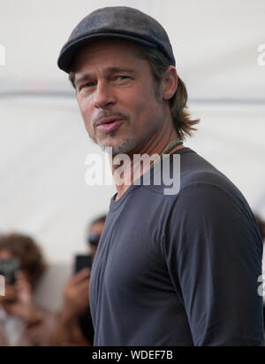 Venezia, Italia. Il 29 agosto, 2019. Brad Pitt al photocall per il film Ad Astra al 76° Festival del Cinema di Venezia, giovedì 29 agosto 2019, Venezia Lido, Italia. Credito: Doreen Kennedy/Alamy Live News Foto Stock