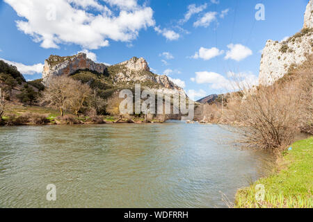 Gola di Los Tornos vicino Tudanca del Ebro village, Paramos regione, Burgos, Spagna Foto Stock