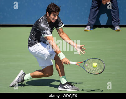 Lavaggio, Queens, a New York, Stati Uniti d'America. Il 29 agosto 2019. Cristian Garin gioca a US Open di essere riprodotti su agosto 29, 2019 a Billie Jean King National Tennis Center in Flushing, Queens, a New York. © Jo Becktold Credito: Cal Sport Media/Alamy Live News Foto Stock