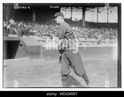 George Lefty Tyler, Boston NL (baseball) Abstract/medio: 1 negativi : vetro 5 x 7 in. o inferiore. Foto Stock