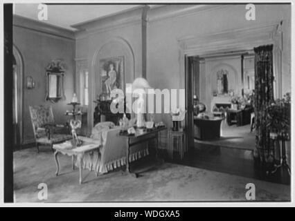 George St George, residence in smoking Park, New York. Abstract/medio: Collezione Gottscho-Schleisner Foto Stock
