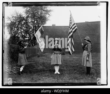 Girl Scouts Abstract/medio: 1 negativi : vetro 4 x 5 in. o più piccolo Foto Stock