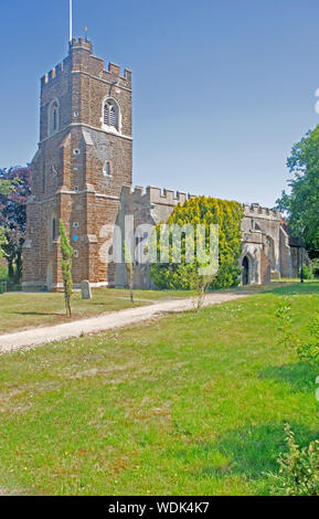 Harlington St Mary Church Bedfordshire Foto Stock