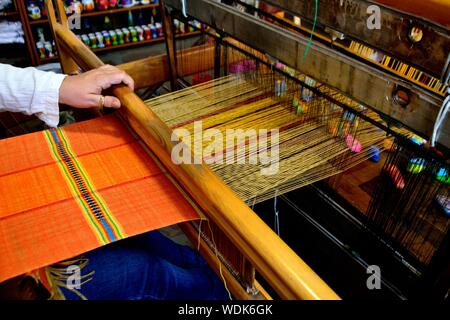 Telaio tipico- House Museum di Veliko Tarnovo - Bulgaria Foto Stock