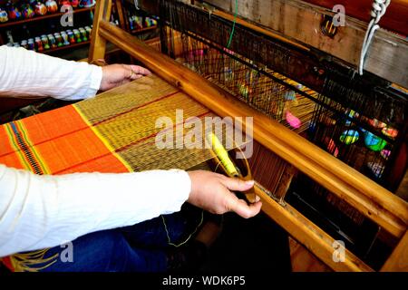 Telaio tipico- House Museum di Veliko Tarnovo - Bulgaria Foto Stock