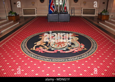 Il Municipio di Cardiff city, Galles Foto Stock