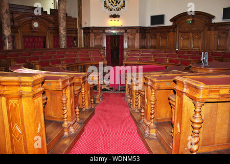 Il Municipio di Cardiff city, Galles Foto Stock