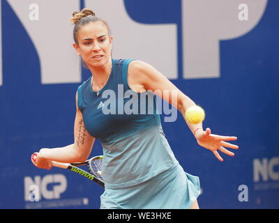 Norimberga, Germania - 20 Maggio 2019: Spagnolo giocatore di tennis Paula Ormaechea a Euro 250.000 WTA Torneo Versicherungscup 1° turno main draw match Foto Stock