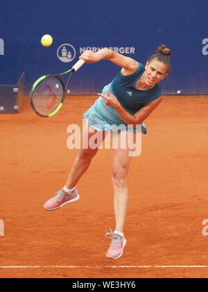 Norimberga, Germania - 20 Maggio 2019: Spagnolo giocatore di tennis Paula Ormaechea a Euro 250.000 WTA Torneo Versicherungscup 1° turno main draw match Foto Stock