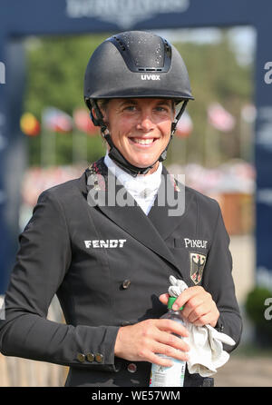 Il 30 agosto 2019, Bassa Sassonia, Luhmühlen: sport equestri, eventing, Campionati Europei: l'evento tedesco rider Josefa Sommer. Foto: Friso Gentsch/dpa Foto Stock