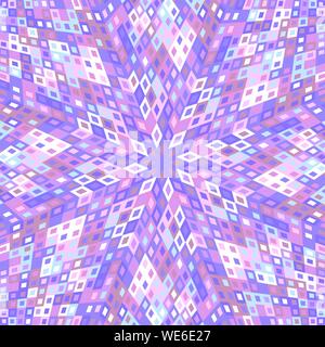 Dynamic colorati rotondi background design - psichedelico astratto circolare ipnotico di grafica vettoriale con piastrelle geometriche Illustrazione Vettoriale
