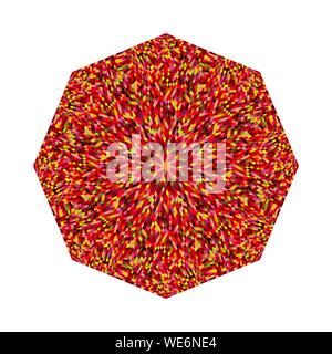 Isolate il mosaico in piastrelle ottagono forma a poligono - geometrica ottagonale colorato elemento vettore Illustrazione Vettoriale