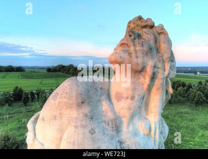 Francia, Seine et Marne, Meaux, il Museo della Grande Guerra del paese di Meaux, scultura il monumento americano dell'artista americano Frederik MacMonnies Foto Stock