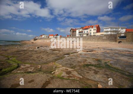 Francia, Pas de Calais, Ambleteuse, Opale Coast Foto Stock