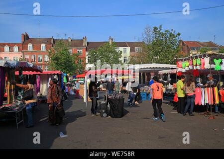 Francia, Nord, Lille, mercato di Wazemmes Foto Stock