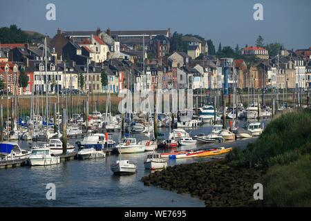 Francia, Somme, Saint Valery en Somme, porta su somme di St Valery in somme Foto Stock