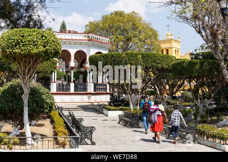 Messico, Chiapas, Comitan de Dominguez, il central park Foto Stock