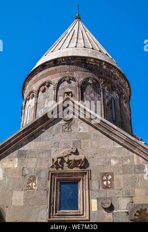 Armenia, regione di Kotayk, Geghard, Geghard monastero medievale elencati come patrimonio mondiale dall' UNESCO Foto Stock