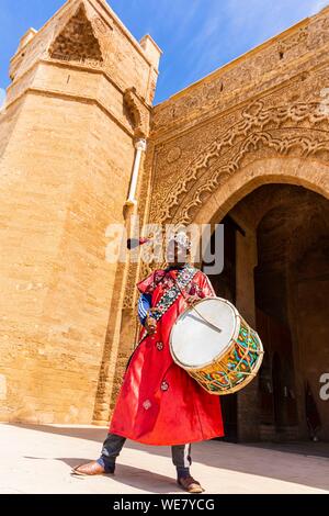 Il Marocco, Rabat, elencato come patrimonio mondiale dall UNESCO, il vecchio santuario musulmano di Chellah Foto Stock