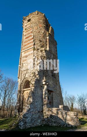 Francia, Yvelines (78), di Montfort-l'Amaury, castello fortificato costruito nel XII secolo Foto Stock