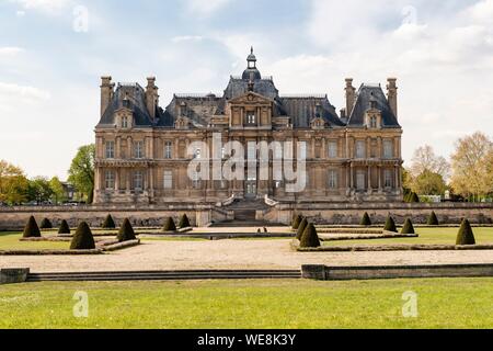 Francia, Yvelines (78), Maisons-Laffitte, castello costruito da Mansart nel XVII secolo Foto Stock