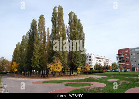 Parco Malesnica in zona residenziale, Zagabria, Croazia Foto Stock