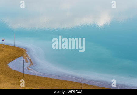 Una vista pittoresca sul Mar Morto, Israele Foto Stock