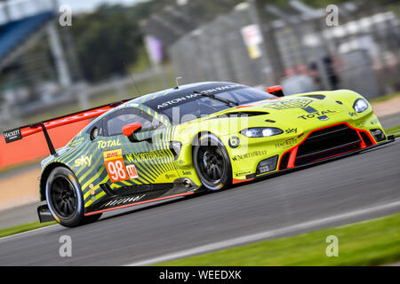 TOWCESTER, Regno Unito. 30 Ago, 2019. durante le prove libere 1 del FIA World Endurance Championship con 4 ore di Silverstone sul circuito di Silverstone il Venerdì, 30 agosto 2019 a Towcester, Inghilterra. Credito: Taka G Wu/Alamy Live News Foto Stock