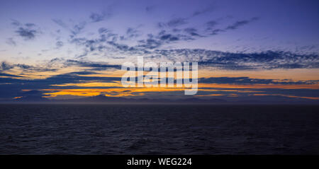 Nuova Zelanda bellissimo paesaggio, tramonto Foto Stock