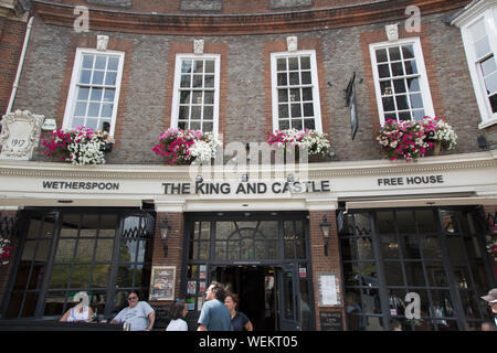 Re e pub castello; Windsor; Londra Foto Stock