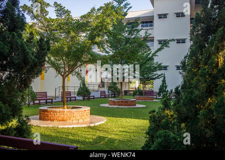 TAWAU, Malesia - 09 agosto 2019: Viste entro il Sabah cinese di alta scuola composto in Tawau. Foto Stock