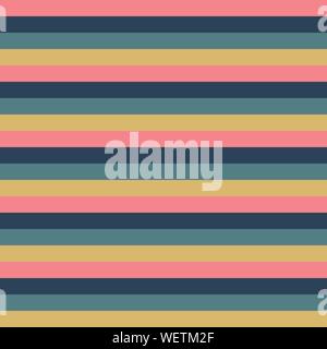 Rosa orizzontale oro blu strisce gialle seamless sfondo vettoriale Illustrazione Vettoriale