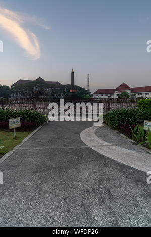 Monumen Tugu Balai Kota Alun Alun Malang situato nel centro della città Malang East Java Indonesia Foto Stock