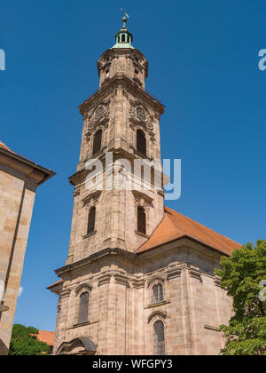 Vista della Chiesa Neustaedter di Erlangen in Germania Foto Stock