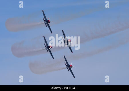 Le lame acrobazia team display a Torbay airshow 2019. Foto Stock