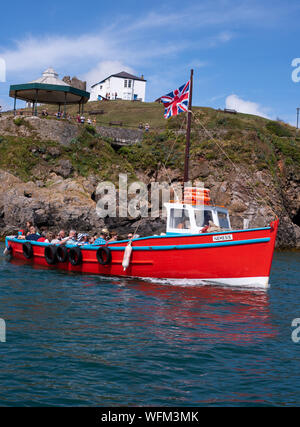 Traghetto per isola di Caldey numero 3852 Foto Stock