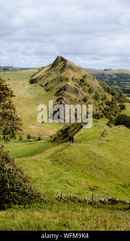 Parkhouse Hill visto dalla collina di cromo, Peak District Foto Stock