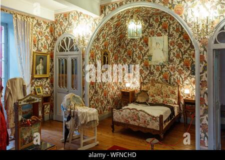 Francia, Aveyron, Camjac, Chateau du Bosc, ex fortezza feudale del XII secolo, casa di famiglia di Henri de Toulouse-Lautrec Foto Stock