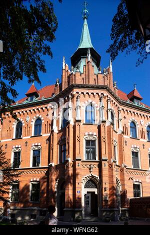 Polonia, Voïvodie Piccola Polonia, Cracovia, Stare Miasto distretto, Sito del Patrimonio Mondiale, Città Vecchia, Pa&#x142;ac Straszewskich Foto Stock