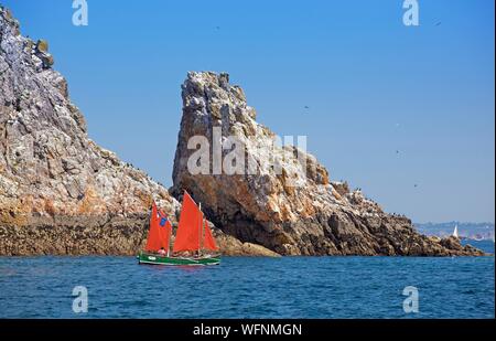 Francia, Finisterre, Brest, AMBIANCE - Grande parata di Brest in Douarnenez - International Festival MARITTIMO Brest 2016 Foto Stock