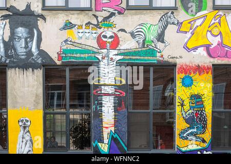 La Georgia, Tbilisi, Chugureti district, La Fabrika è un alternativa multifunzionale centro culturale ospitato in un ex sovietica fabbrica di cucitura Foto Stock