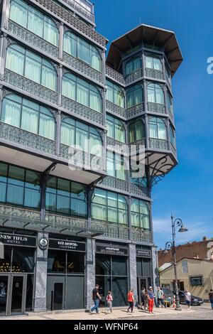 La Georgia, Tbilisi, Chugureti district, Davit Aghmashenebeli Avenue Foto Stock