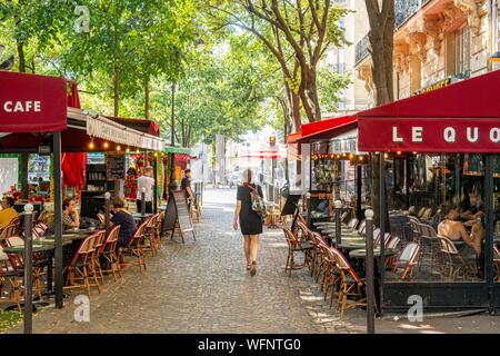 Francia, Parigi, quindicesimo arrondissement, intersezione di Rue de Vaugirard e Rue de la Convention Foto Stock